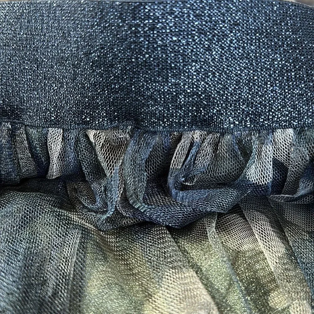 MOLLY BRACKEN Women's Camo Tulle High Rise Midi Skirt Green One Size